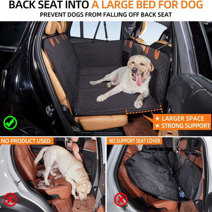 Lux car seat pad for dogs with stable safety floor